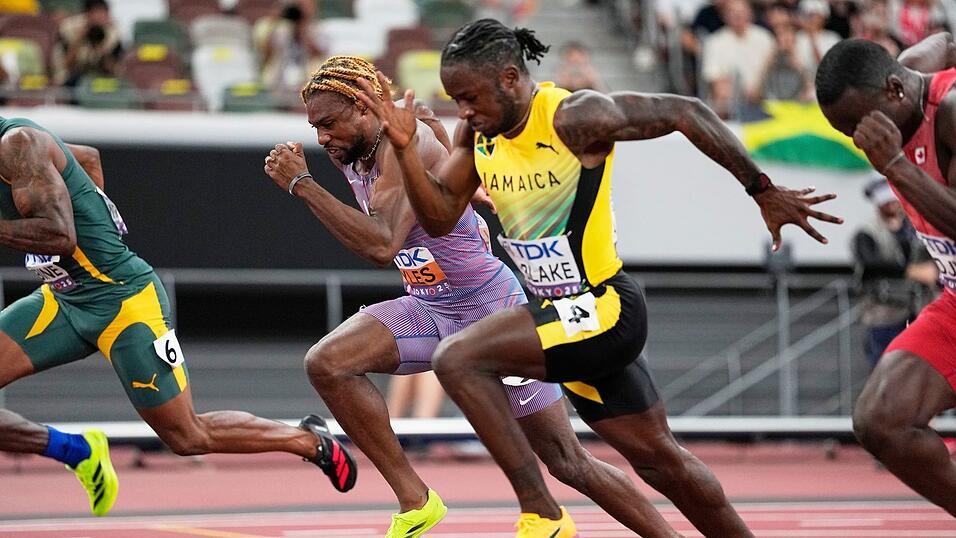 Wieder schnell, aber nicht der Beste: Olympiasieger Noah Lyles (m).