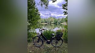 Das Gewinnerbild der Fotochallenge 2025 zeigt eine Aufnahme w&auml;hrend einer Radtour entlang des Painter Weihers in Ergolding.