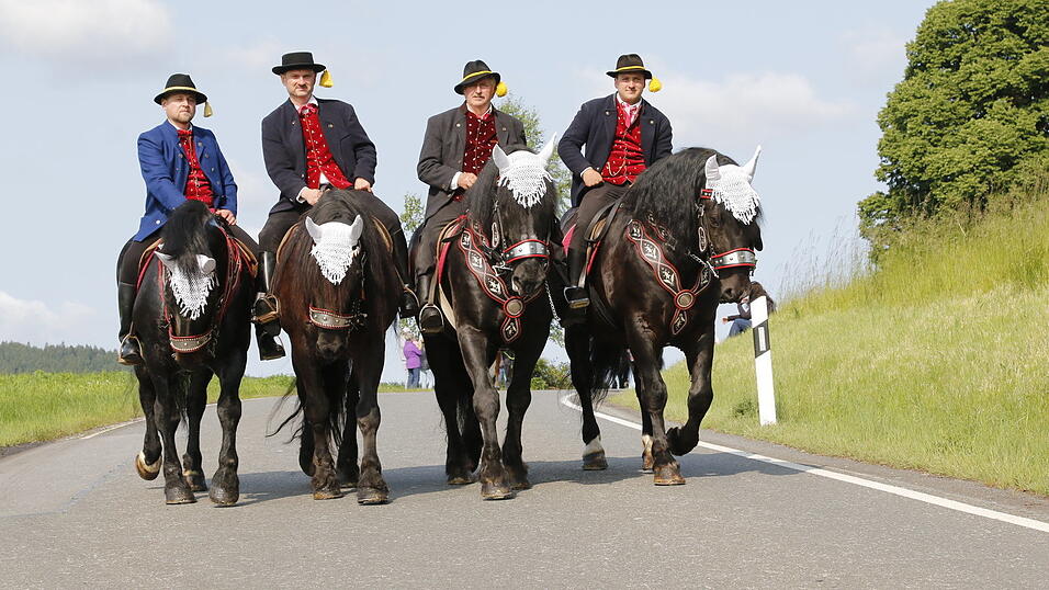 Bei angenehmen Temperaturen zogen die Pfingstreiter durch das Zellertal nach Steinbühl. Bei angenehmen Temperaturen zogen die Pfingstreiter durch das Zellertal nach Steinbühl.
