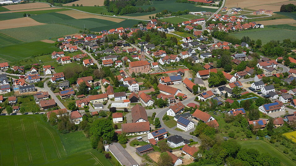 Luftbildaufnahme von Gammelsdorf.