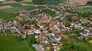 Luftbildaufnahme von Gammelsdorf.