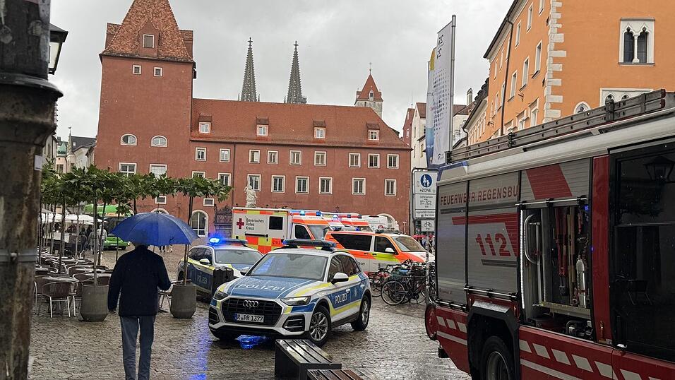 Der Haidplatz war zwischenzeitlich abgeriegelt.