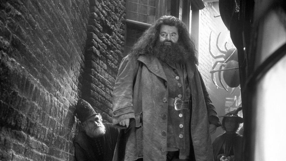 Seine wohl bekannteste Rolle: Coltrane als Halbriese Rubeus Hagrid in 'Harry Potter und die Kammer des Schreckens'. Seine wohl bekannteste Rolle: Coltrane als Halbriese Rubeus Hagrid in 'Harry Potter und die Kammer des Schreckens'.