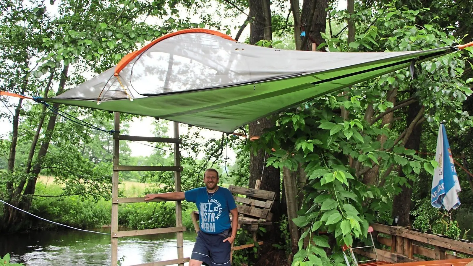 markisen zubehör wohnwagen Graft Markisenhalter (2 Stück) | Halterung für Markisenfuß | Markisenfusshalter für Camper, Wohnmobil, | Geeignet für Thule, Fiamma und DOMETIC Markisenfuss Potenza Outdoor Hängematte mit 1014AK Size:19.75 x 27.50 Matted & Framed Archival Print