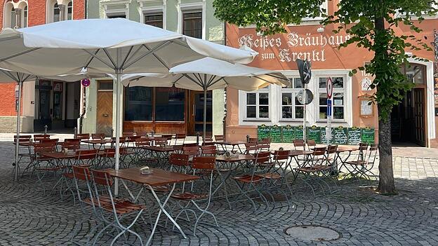 Wirtin Marina G&uuml;lmez wird das 'Wei&szlig;e Br&auml;uhaus zum Krenkl' nach fast 23 Jahren aufgeben und in Rente gehen.
