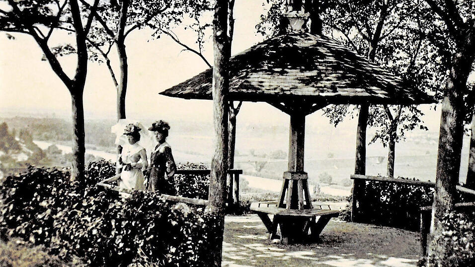 Der 'Schwammerl' am Annaberg hat eine lange Tradition: Das Bild zeigt den beliebten Aussichtspunkt um 1910.