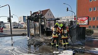 Ursache f&uuml;r das Feuer in der Imbissbude war laut Polizei ein technischer Defekt an zwei Heizl&uuml;fter.