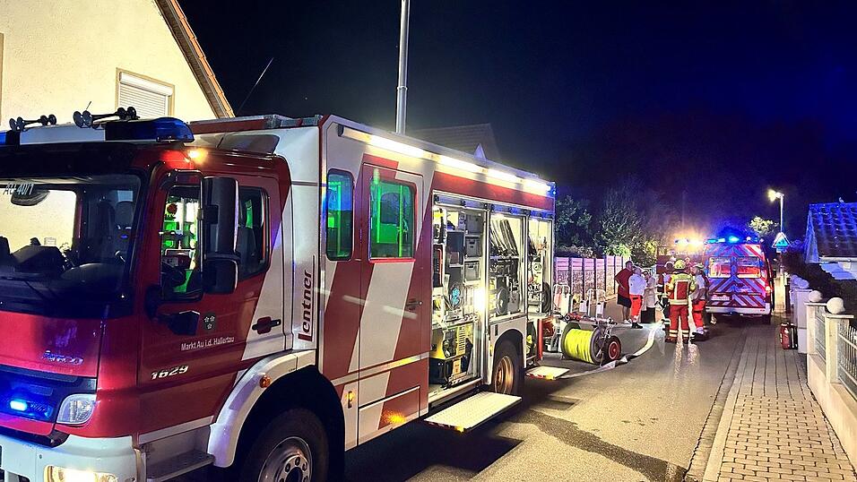 Die Feuerwehren aus Au und Mainburg waren auf alles vorbereitet.