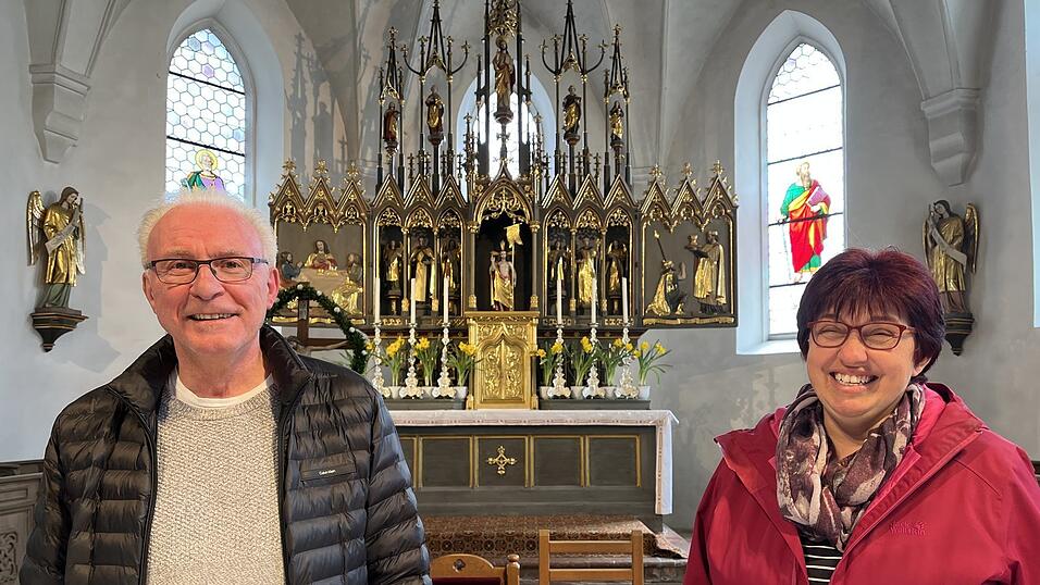 Johann Baier und Marion Dauerer sind die Gesichter der Pfarrgemeinde in W&ouml;rth. Sie sind sich einig: Die Kirche muss neue Wege gehen, um die Menschen im Ort weiterhin zu erreichen.&nbsp;