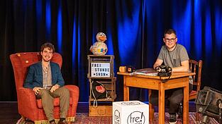 In der Freistunde-Show spricht Florian Wende (rechts) von der Freistunde mit Bastien Rieser. In der Freistunde-Show spricht Florian Wende (rechts) von der Freistunde mit Bastien Rieser.