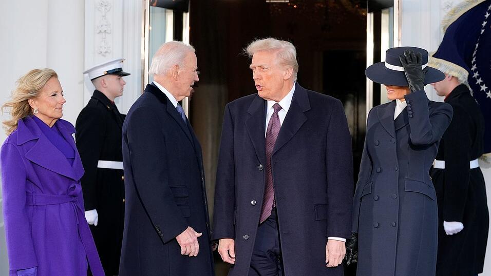 Joe Biden begrüßte Donald Trump mit den Worten: «Willkommen zu Hause».