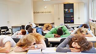 M&uuml;de Sch&uuml;lern k&ouml;nnen nicht gut lernen.