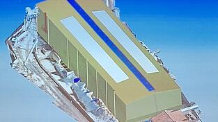 Mit einer Stahlhalle will die Firma Clariant auf ihrem Firmengel&auml;nde das Tonlager einhausen. Vorteil f&uuml;r Anwohner: Weniger Staub und L&auml;rm.