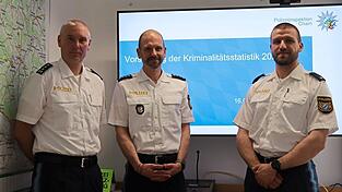 Sie sorgen f&uuml;r Sicherheit in und um Cham: Dienststellenleiter Stephan G&uuml;rster, sein Stellvertreter Marco M&uuml;ller und der Einsatzsachbearbeiter Leon Dinser.