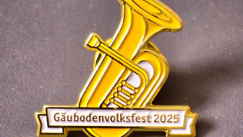 Das Motiv des Volksfest-Sammlerpins 2025 ist das Instrument des Jahres 2024.