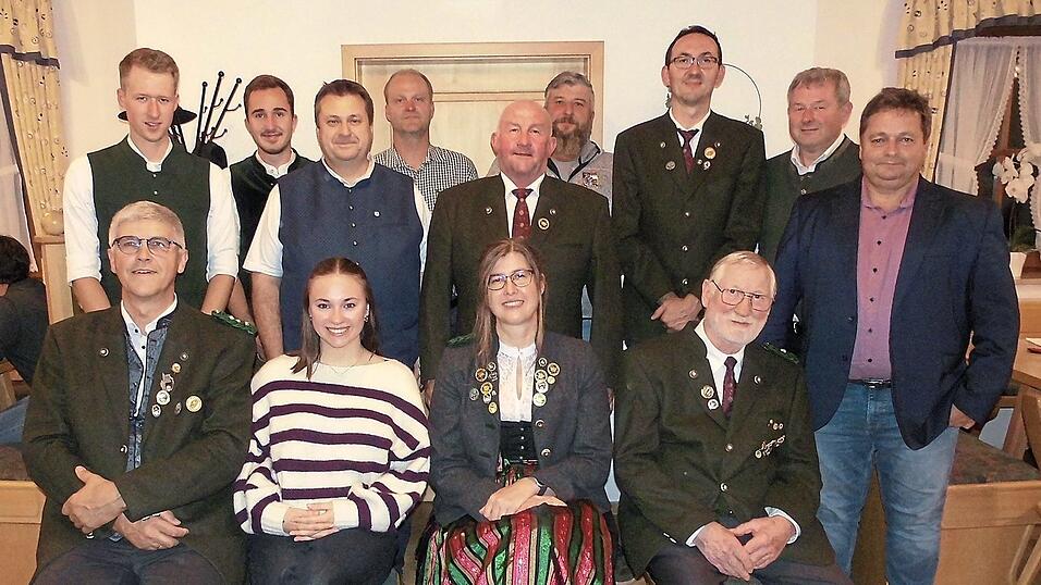 Die neue Führungsmannschaft des Schützenvereins Gemütlichkeit.