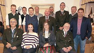Die neue Führungsmannschaft des Schützenvereins Gemütlichkeit.