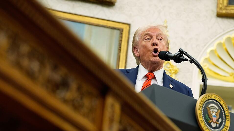 US-Präsident Trump drohte jüngst mit neuen Zöllen gegen China-Importe. (Archivbild)