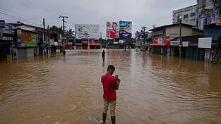 Ein Zyklon hat Sri Lanka schwer verwüstet. Ein Zyklon hat Sri Lanka schwer verwüstet.