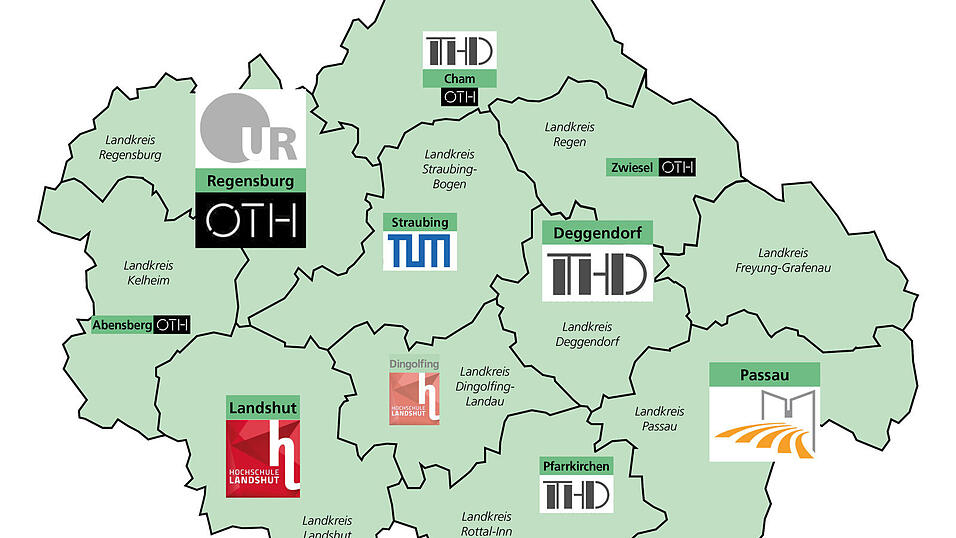 Diese Universitäten und Hochschulen sowie Außenstandorte gibt es in der Region (Stand: März 2022). Diese Universitäten und Hochschulen sowie Außenstandorte gibt es in der Region (Stand: März 2022).