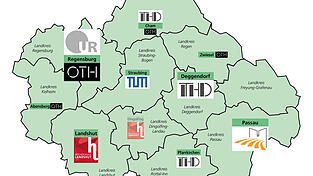 Diese Universitäten und Hochschulen sowie Außenstandorte gibt es in der Region (Stand: März 2022). Diese Universitäten und Hochschulen sowie Außenstandorte gibt es in der Region (Stand: März 2022).