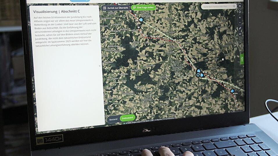 Für die Juraleitung steht schon länger eine Visualisierung zur Verfügung. Nun kann man online einen Eindruck davon gewinnen, wie nach der Umsetzung des Projekts Isar-Altheim die Landschaft ausschauen wird. Für die Juraleitung steht schon länger eine Visualisierung zur Verfügung. Nun kann man online einen Eindruck davon gewinnen, wie nach der Umsetzung des Projekts Isar-Altheim die Landschaft ausschauen wird.