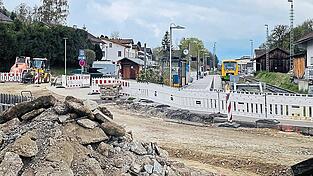 Im Zeitplan liegt die Sanierung der Gaberls&auml;gstra&szlig;e. Am Montag beginnt die Asphaltierung.