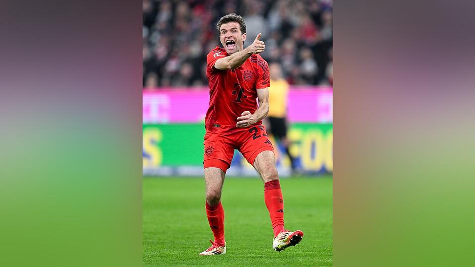 Thomas Müller war als Harry-Kane-Ersatz sehr engagiert.