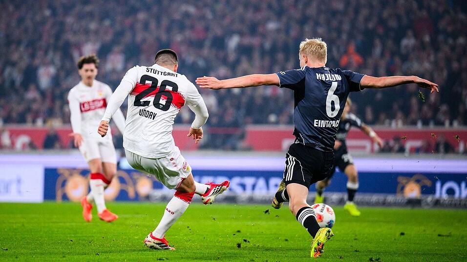 Flachschuss zur Stuttgarter Führung: Deniz Undav traf zum 2:1. Flachschuss zur Stuttgarter Führung: Deniz Undav traf zum 2:1.
