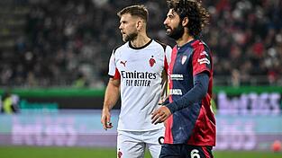 Erstes Spiel, erster Sieg - aber noch kein Tor: Milans neuer St&uuml;rmer Niclas F&uuml;llkrug (li.).