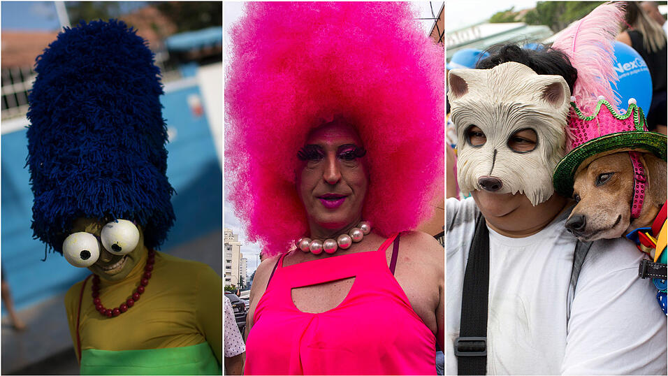 Der Karneval in Rio ist gestartet. So bunt feiern die Menschen auf der Straße.