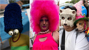 Der Karneval in Rio ist gestartet. So bunt feiern die Menschen auf der Straße.