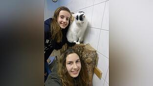 Auch im Tierheim waren die Nachwuchsreporter unterwegs.