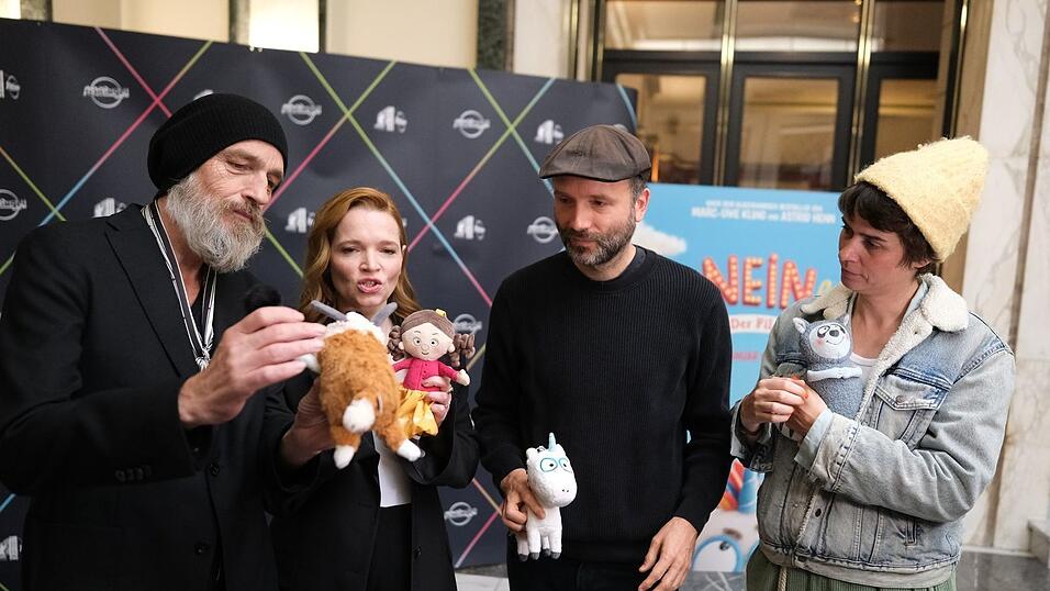 Der Cast des Films «Das NEINhorn» war bei der Premiere dabei. Der Cast des Films «Das NEINhorn» war bei der Premiere dabei.