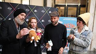 Der Cast des Films &laquo;Das NEINhorn&raquo; war bei der Premiere dabei.