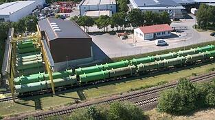 80 Prozent des Abfalls werden mit dem Zug ins M&uuml;llkraftwerk Schwandorf gebracht. Daf&uuml;r gibt es M&uuml;llumladestationen wie diese in Regensburg.
