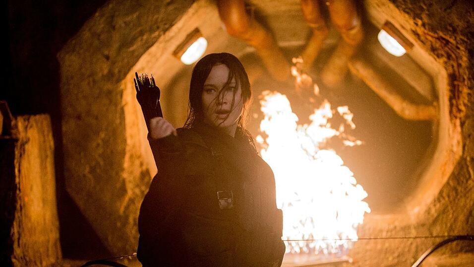 Das Bild zeigt eine Szene aus 'Tribute von Panem - Mockingjay 2'.