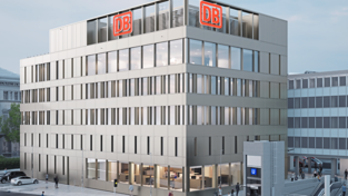 So soll das Interimsgeb&auml;ude am Hauptbahnhof aussehen. Darin werden die Fahrg&auml;ste Schlie&szlig;f&auml;cher, Schalter und Fundb&uuml;ro finden. Fertig sein soll es Mitte 2027 und f&uuml;r zehn Jahre an der Bayerstra&szlig;e stehen.