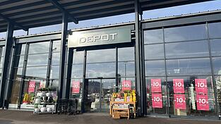 Die Depot-Filiale in der Graflinger Straße wurde im Herbst 2018 eröffnet.