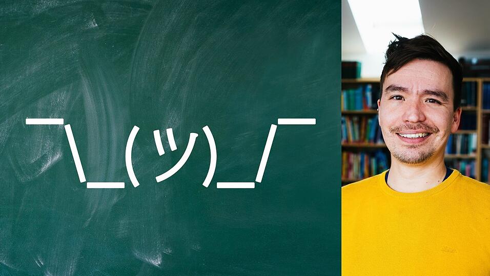 Bob Blume ist Gymnasiallehrer und Bildungsinfluencer und hat sich als Netzlehrer einen Namen gemacht. Er r&auml;t Lehrkr&auml;ften, wie die Shruggy-Figur manches gelassener zu sehen - ob in Sozialen Netzwerken oder in der Schule.