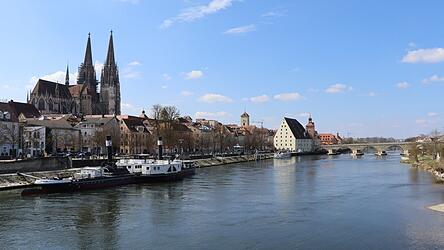 Malerisch sch&ouml;n: Die Regensburger Altstadt und Stadtamhof sind seit Juli 2006 Unesco-Weltkulturerbe.