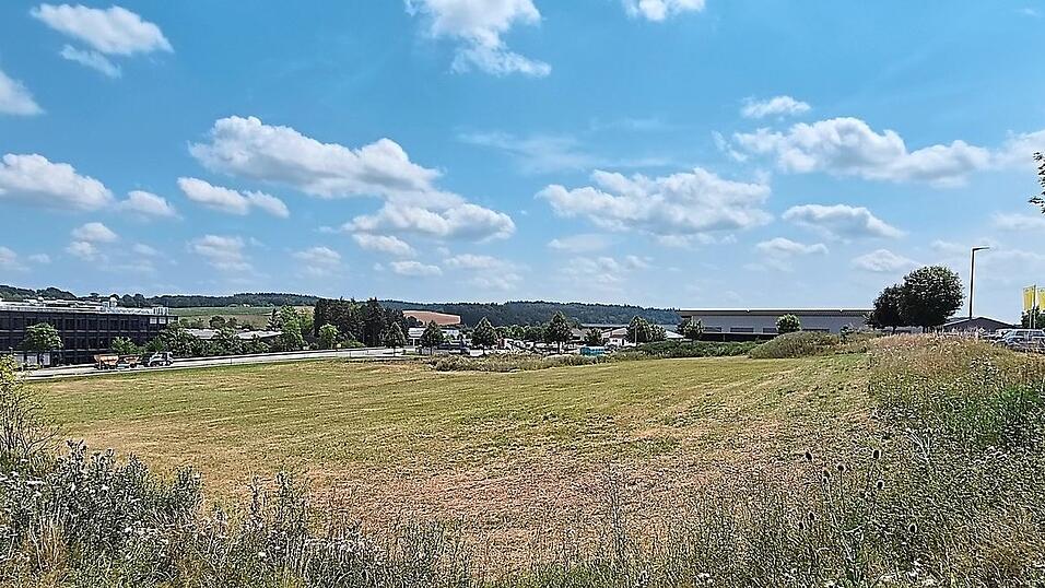 Auf dieser knapp 15.000 Quadratmeter großen Fläche im Gewerbegebiet „Auhof-Südwest“, aufgenommen von der höher gelegenen Nandlstädter Straße, plant die Firma Bachner ihren neuen Firmensitz. Links zu erkennen der Wolf-Campus an der vorbeiführenden Bundesstraße. Auf dieser knapp 15.000 Quadratmeter großen Fläche im Gewerbegebiet „Auhof-Südwest“, aufgenommen von der höher gelegenen Nandlstädter Straße, plant die Firma Bachner ihren neuen Firmensitz. Links zu erkennen der Wolf-Campus an der vorbeiführenden Bundesstraße.