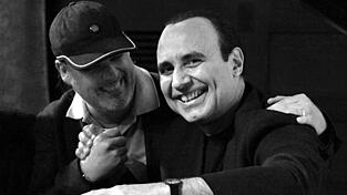Thomas Anleitner mit Michel Camilo beim Konzert in Straubing