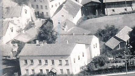 Eine Luftbildaufnahme des ehemaligen Krankenhauses von 1937. Eine Luftbildaufnahme des ehemaligen Krankenhauses von 1937.