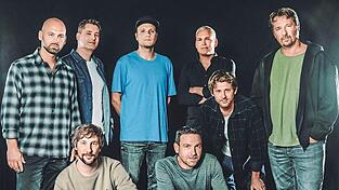 Die Kultband heavytones mit Bandleader Wolfgang N. Dalheimer (rechts).