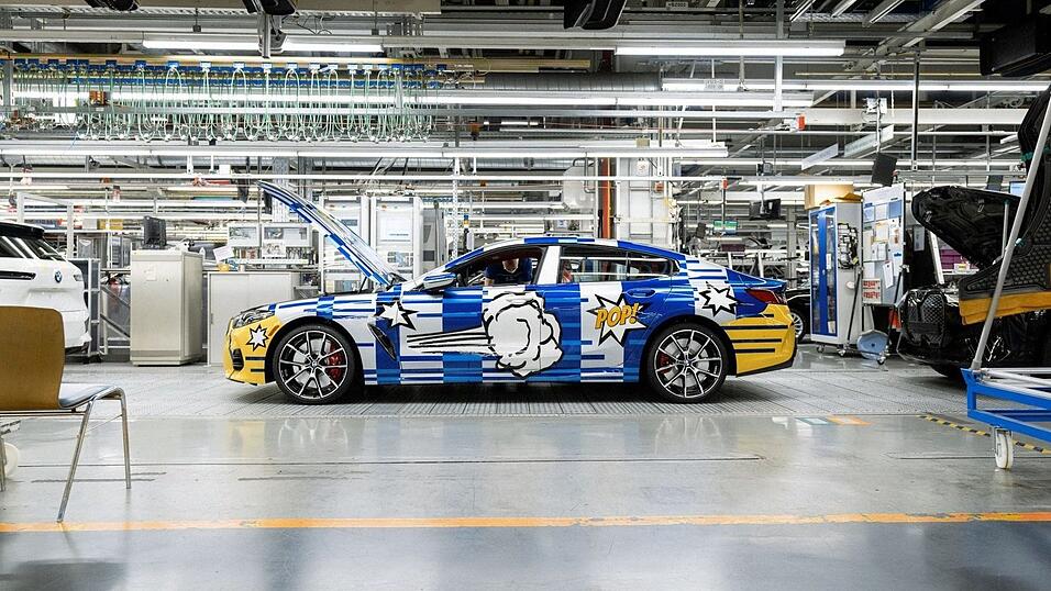 So soll das BMW-Modell 'The 8X Jeff Koons' aussehen, der in Dingolfing ab März entsteht.