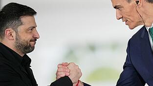 Sánchez bekräftigte die «vollständige und entschiedene» Unterstützung Spaniens für die Ukraine.