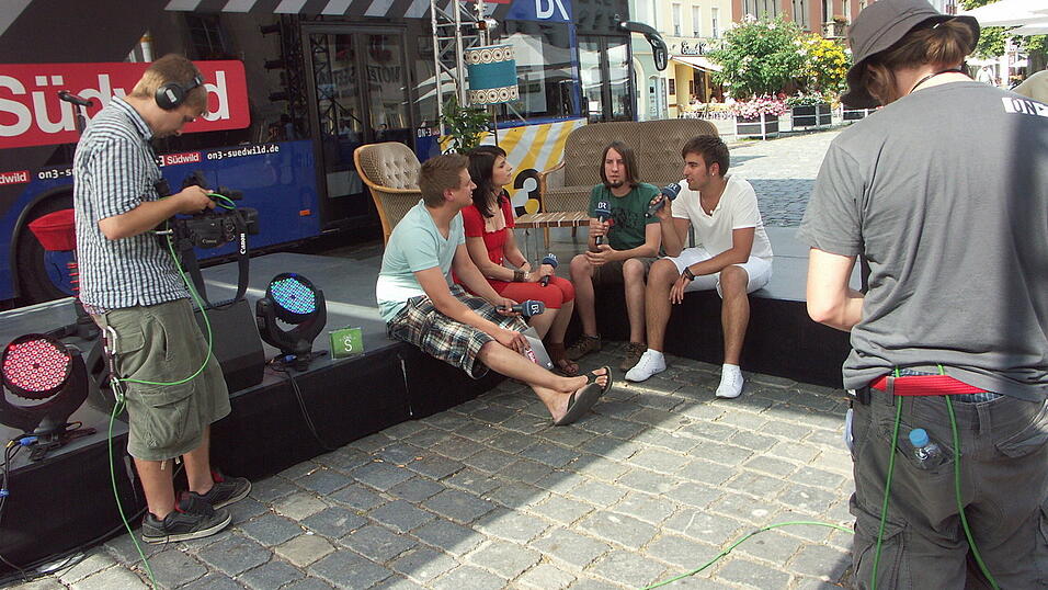 Blick hinter die Kulissen bei on3-südwild. (Foto: Meike Weinzierl) Blick hinter die Kulissen bei on3-südwild. (Foto: Meike Weinzierl)