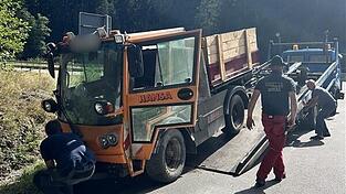 Das Fahrzeug konnte schnell abtransportiert werden. 