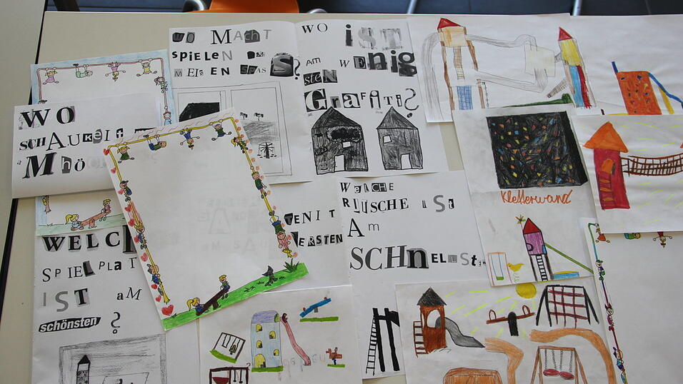 Am Anfang des Projekts haben die Sch&uuml;ler erstmal viel gezeichnet und gebastelt.